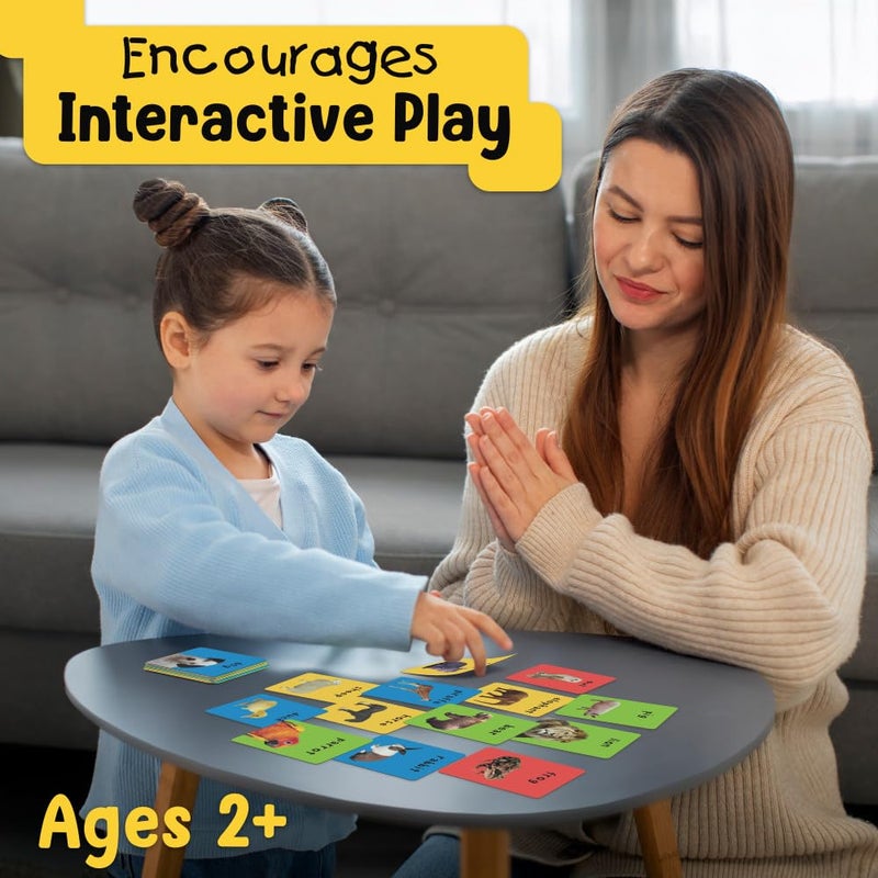 Briarpatch, First 100 Animals Matching Card Game, Based On Board Books by Roger Priddy, Preschool Learning for Kids - Image 4